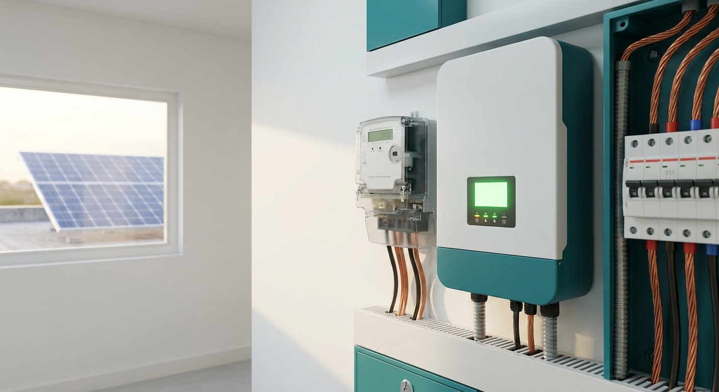 net metering setup for rooftop solar Gujarat installation