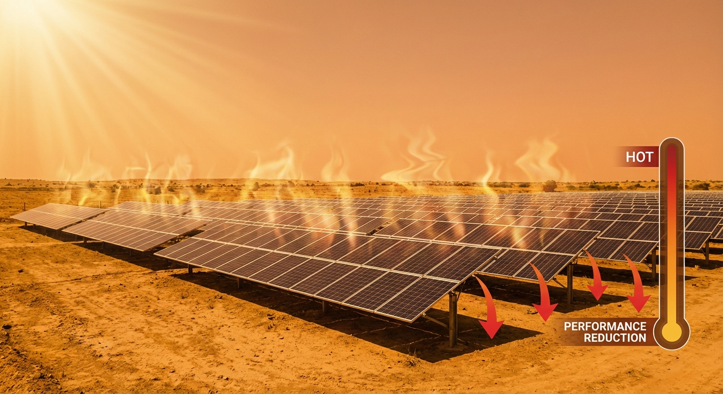 Solar brands Gujarat panels performing under intense heat and bright sunlight