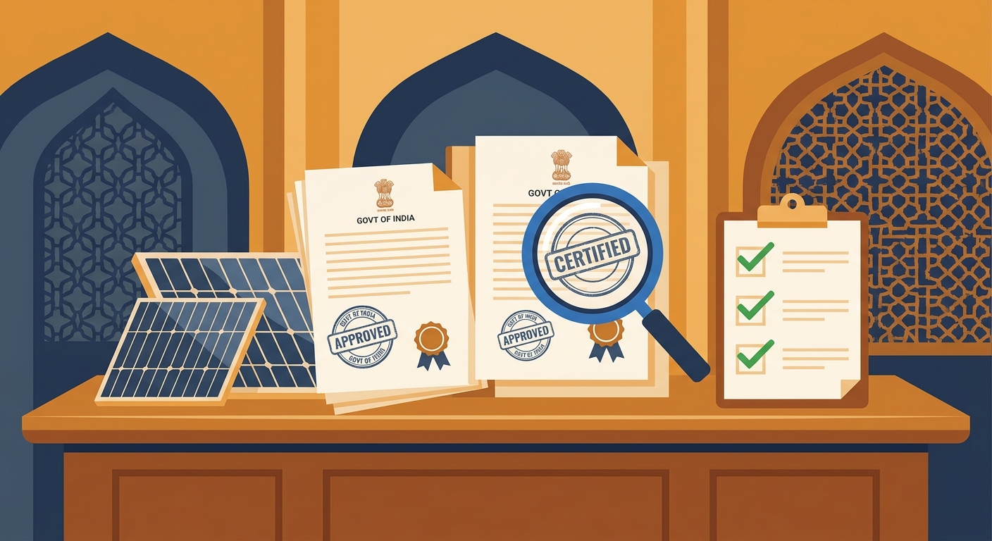 ALMM government approved solar quality list verification process with official documents