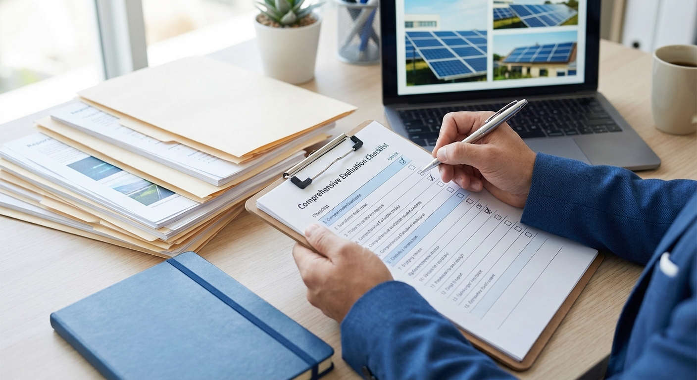 Solar contractor selection checklist for evaluating installation companies in Gujarat