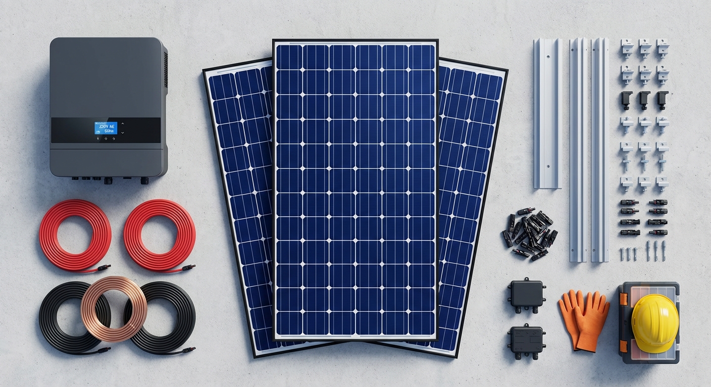 High-quality solar installation equipment and components for Gujarat projects