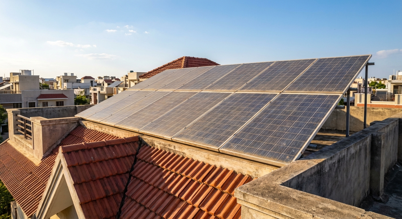 solar lifespan rooftop installation showing long-term durability in Gujarat climate