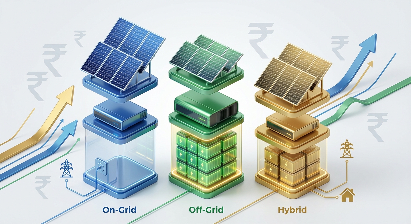 solar system cost comparison Gujarat showing investment and value analysis