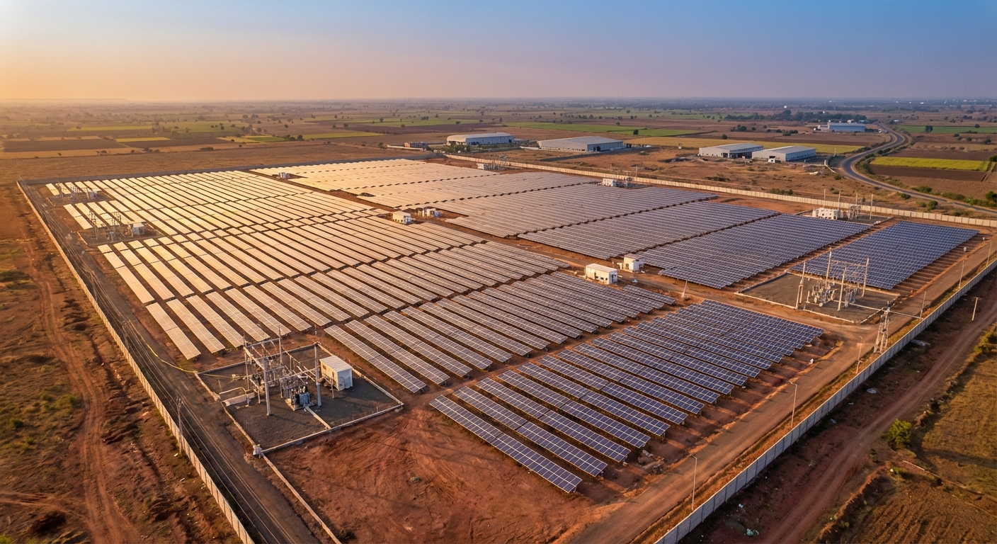 complete solar EPC services package components including solar panels inverters and mounting structures