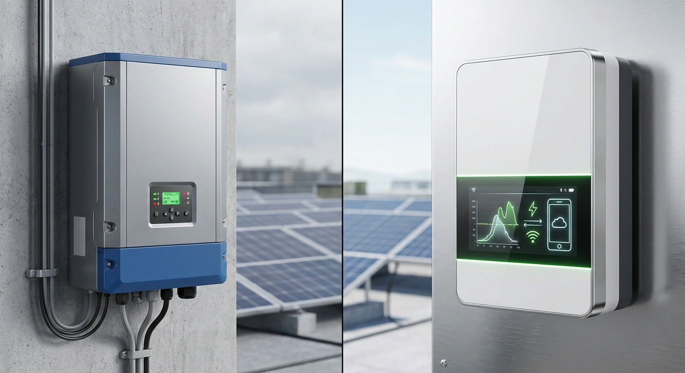 AI-powered vs traditional inverter technology comparison for solar installations in India