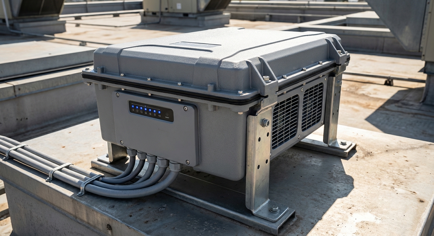 Premium solar inverter with IP66 weather protection and quality features for inverter failure prevention