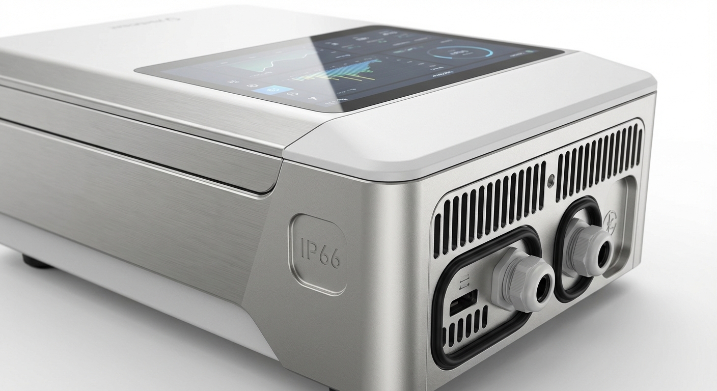 Premium solar inverter showcasing advanced technology features and quality engineering