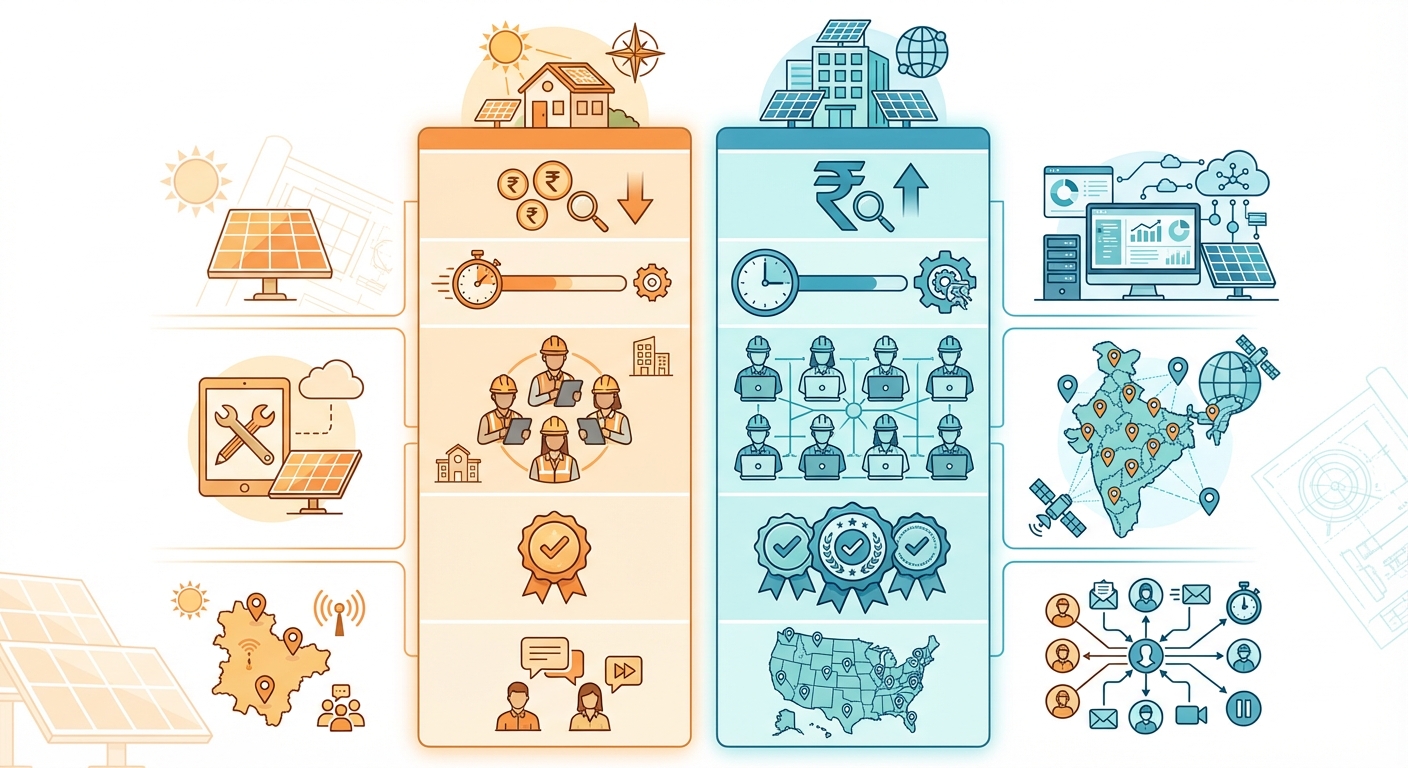 Comparison factors for choosing design vendors India including cost, turnaround time, and technical expertise