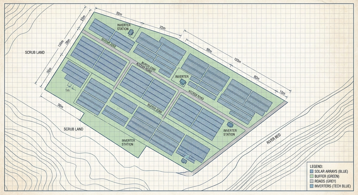 land requirements and spatial planning for solar capacity optimization