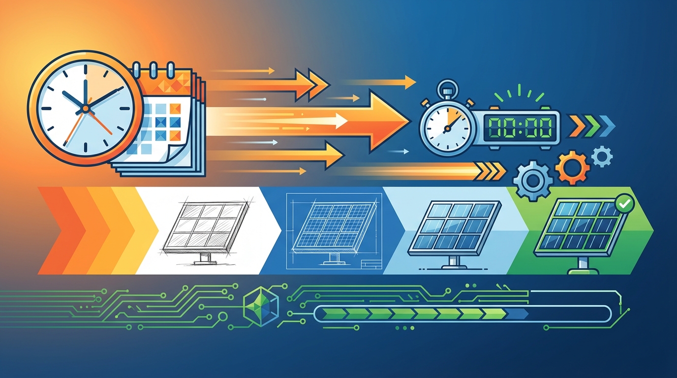 solar design timeline comparison showing turnaround times for design outsourcing India projects