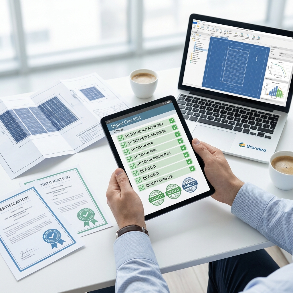 Professional checklist and evaluation process for selecting solar design partners