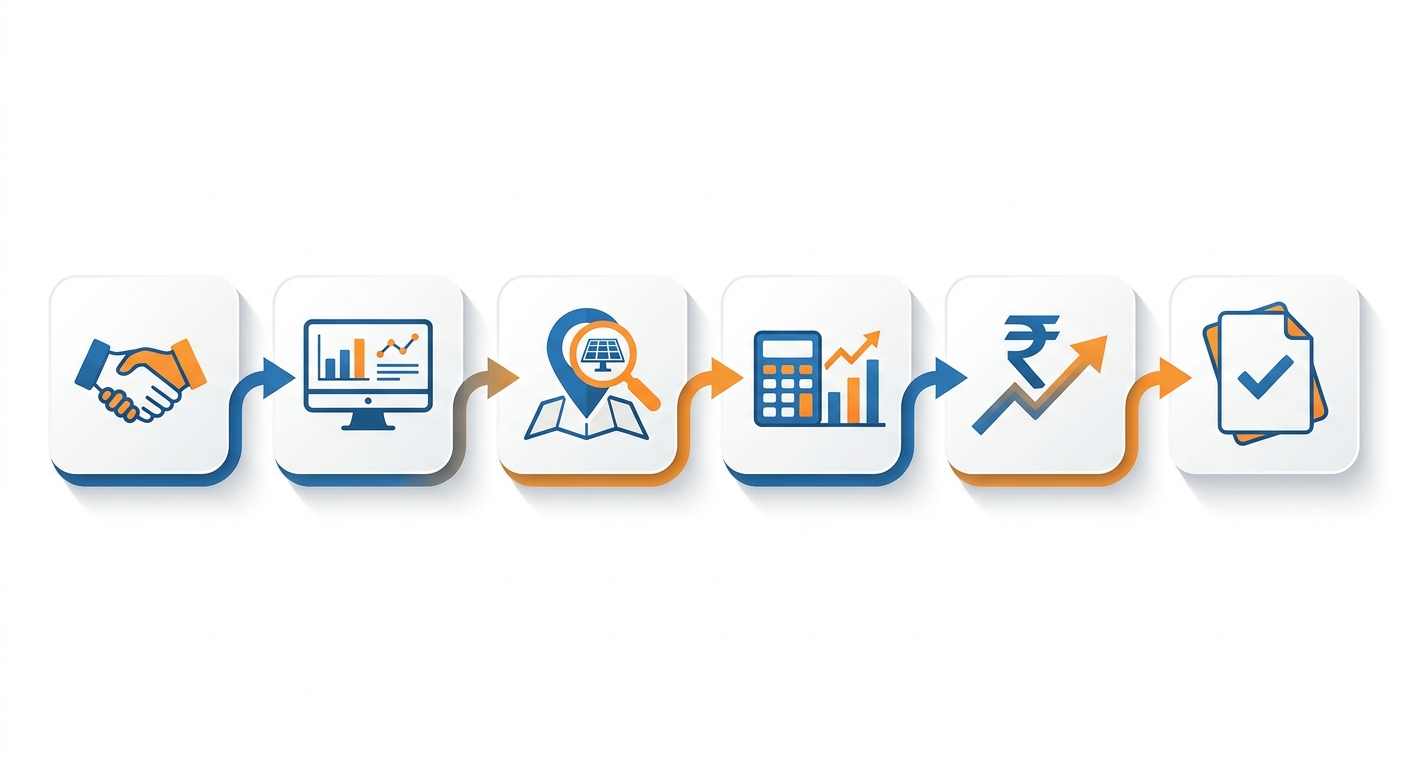 Solar feasibility study process workflow from consultation to final report