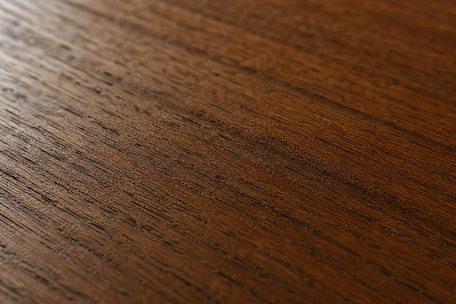How to Check Real Teak Wood Before Buying Furniture 2 Macro shot comparing genuine teak wood grain texture up close. Photorealistic macro photograph of genuine teak wood grain, extreme close-up showing natural straight and slightly interlocked grain lines with small open pores, rich brown