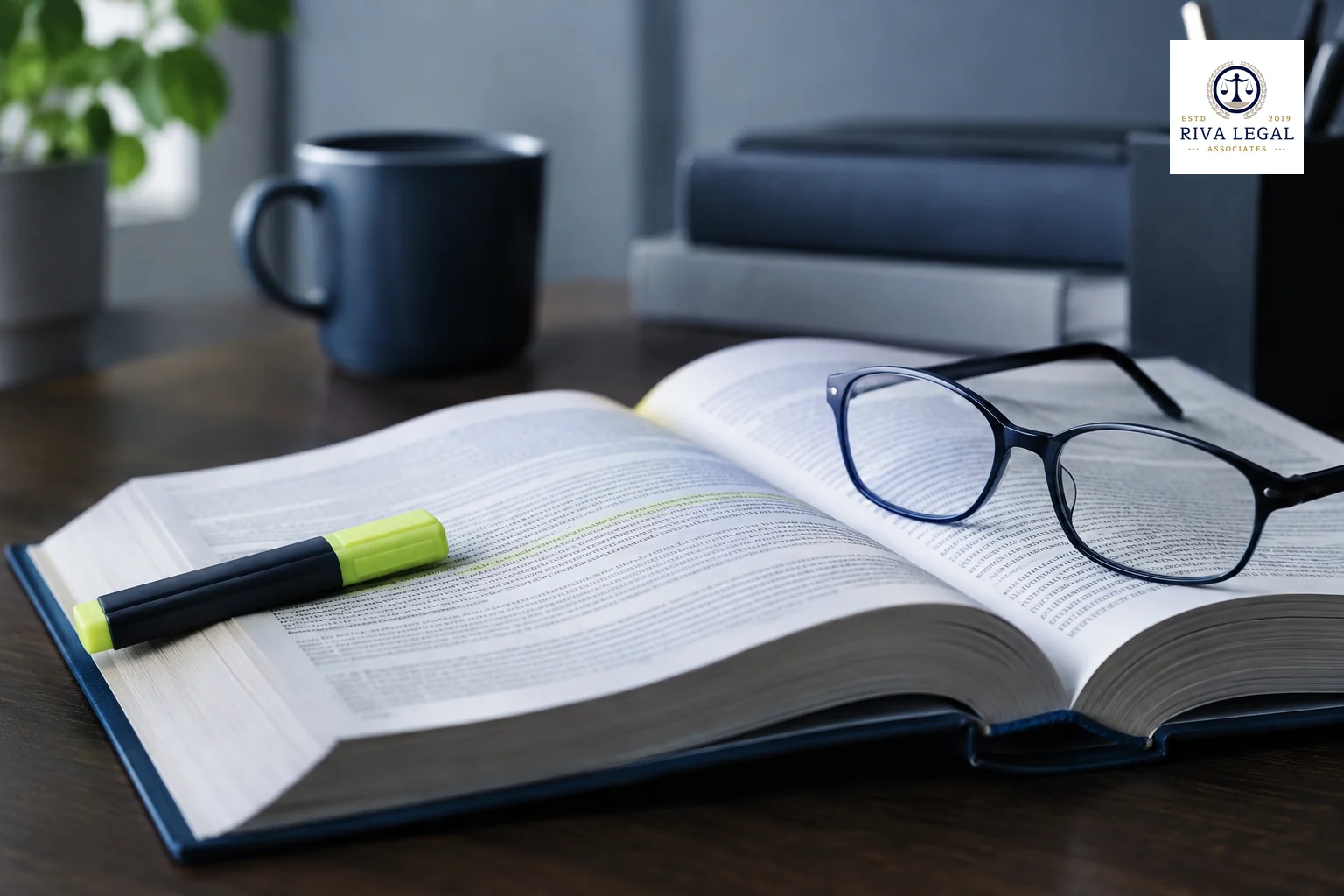 Open statute volume and highlighter on a desk representing exclusions under the Patents Act