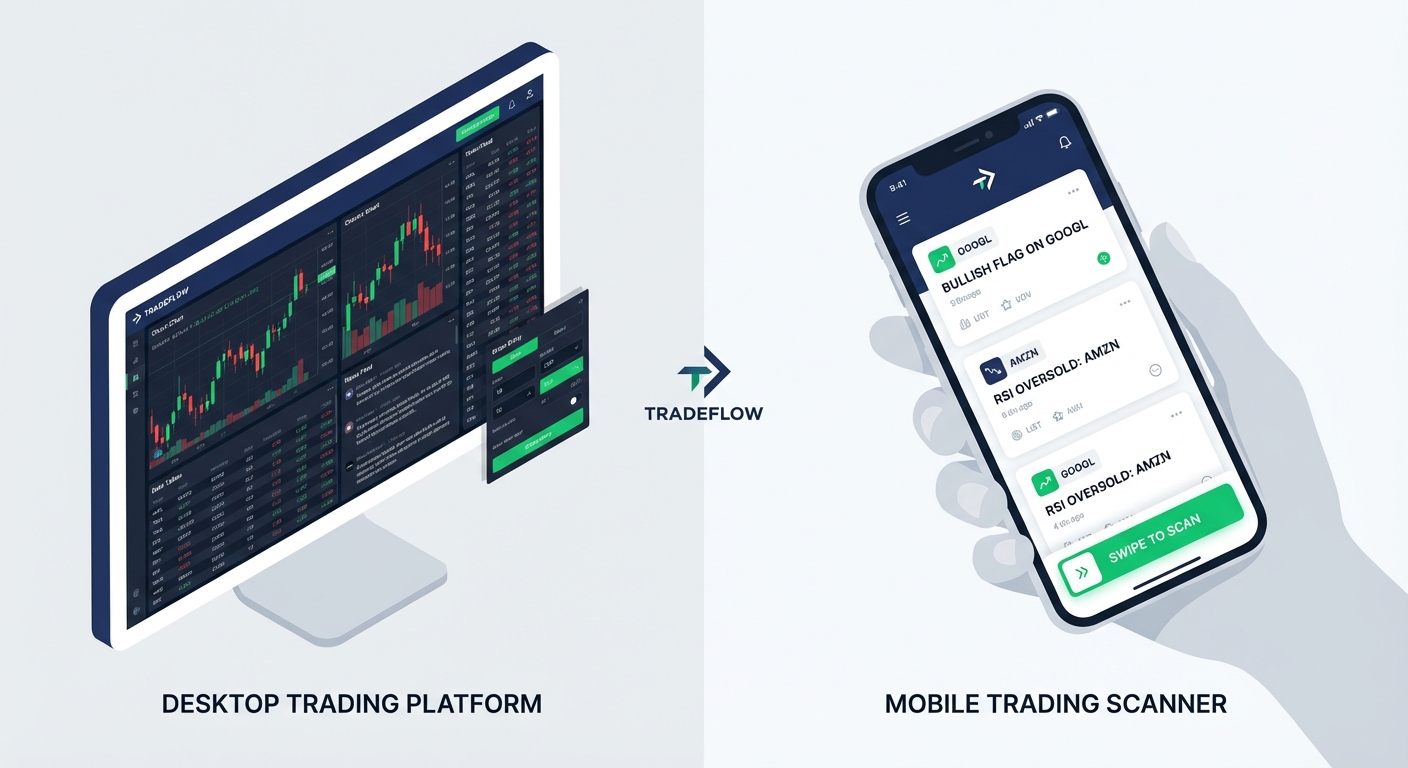 comparison of desktop and mobile real-time stock scanner interfaces