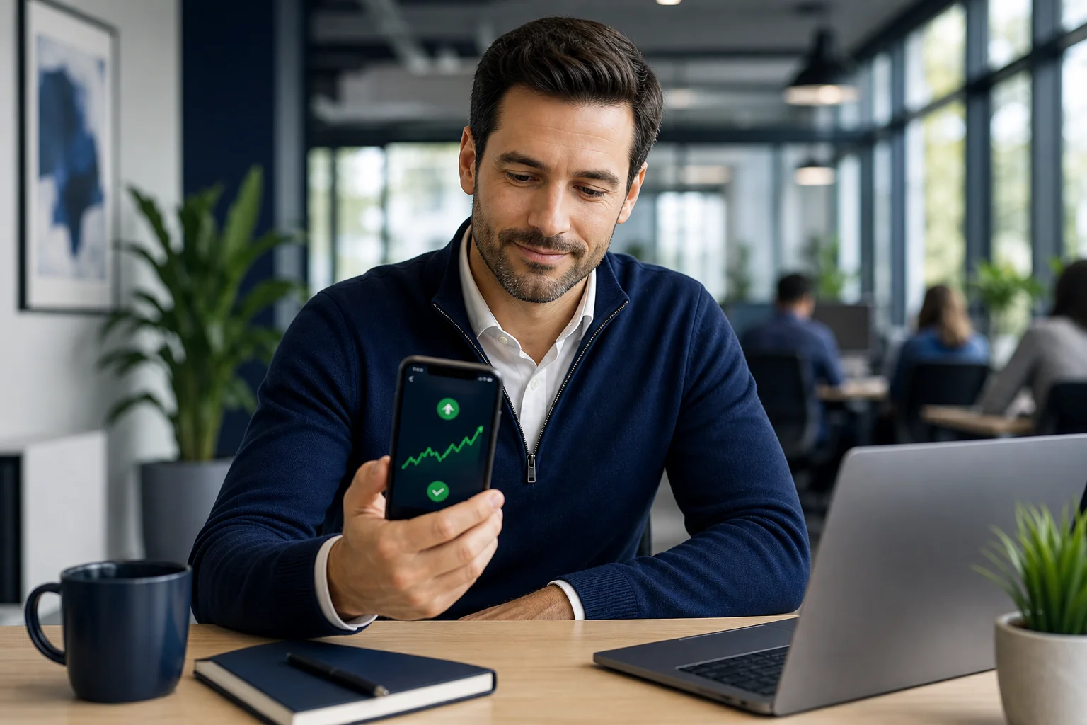 Get Stock Alerts to Your Phone While at Work