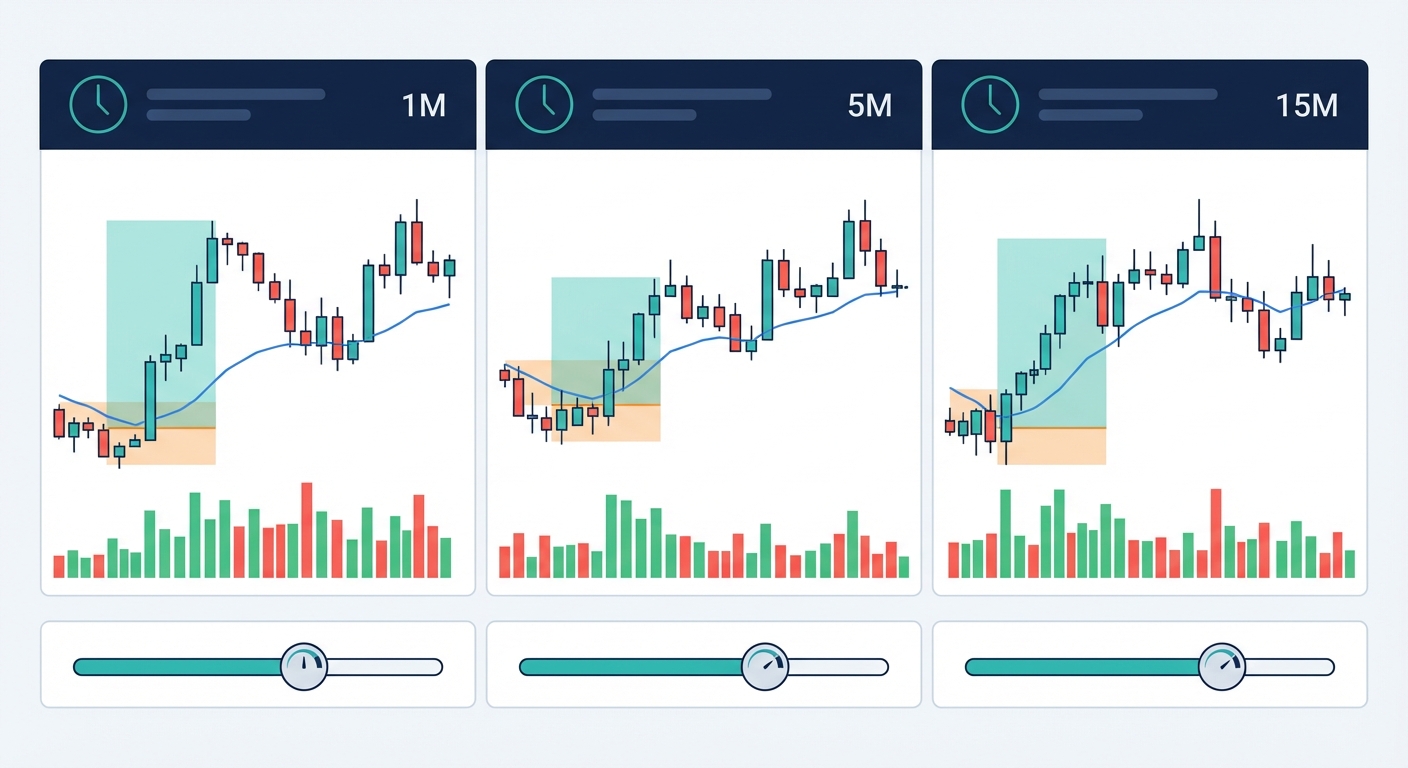 Stock screeners technical indicators including VWAP, volume bars, and opening range breakout parameters for day trading