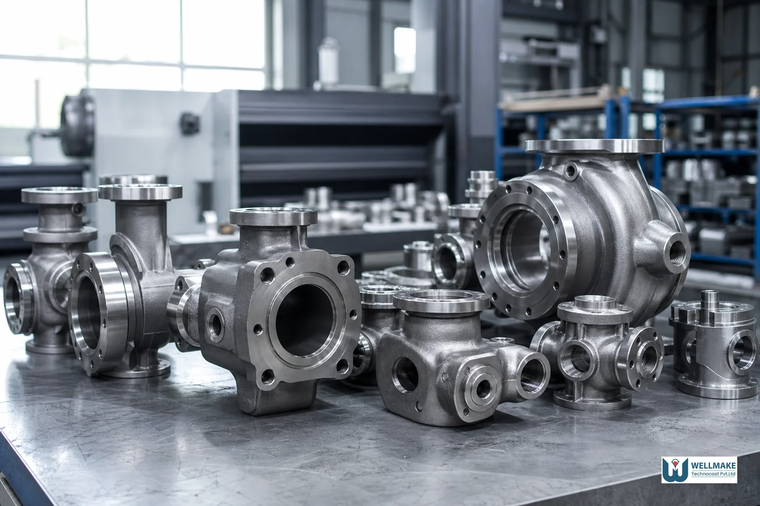 Precision-cast stainless steel valve bodies and pump housings for oil and gas and pump valve industries