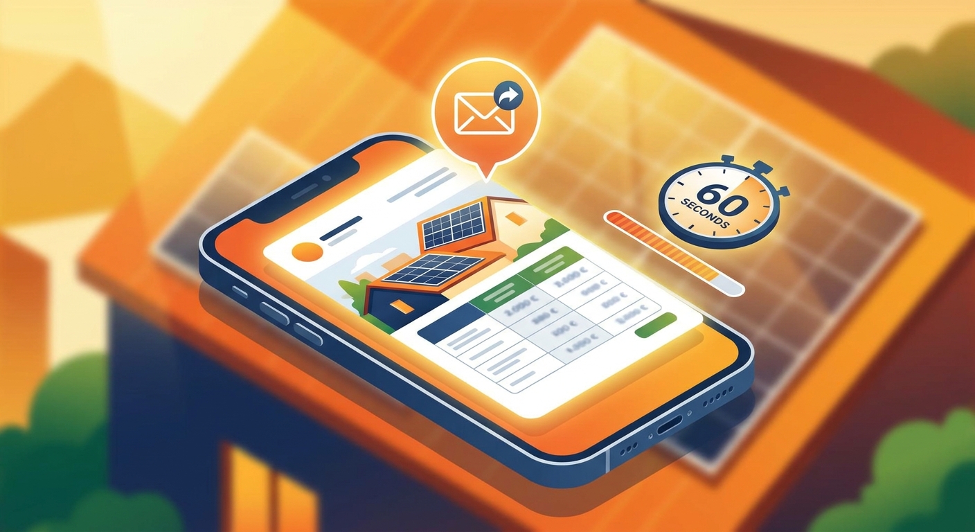 Solar proposal sent within 60 seconds after Facebook integration lead capture