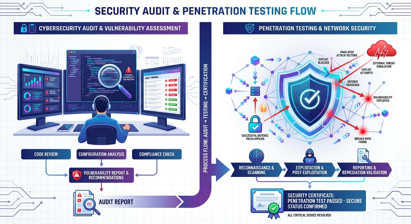 Security audit and penetration testing process for CRM systems