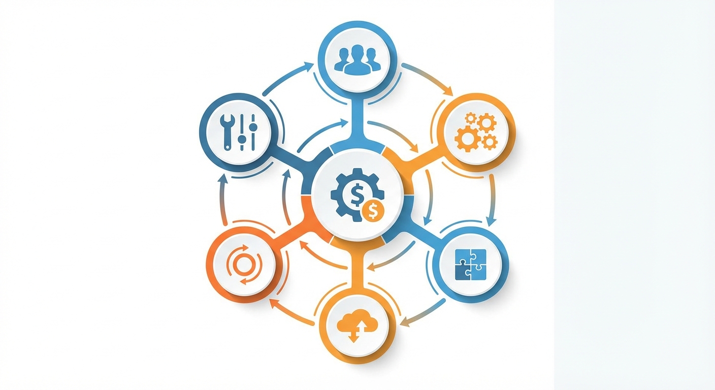 Visual breakdown of key cost drivers affecting proposal costs including users, features, and integrations