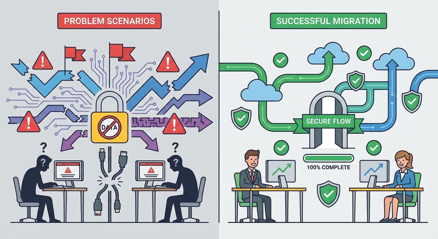 Warning signs and red flags to avoid during CRM migration process