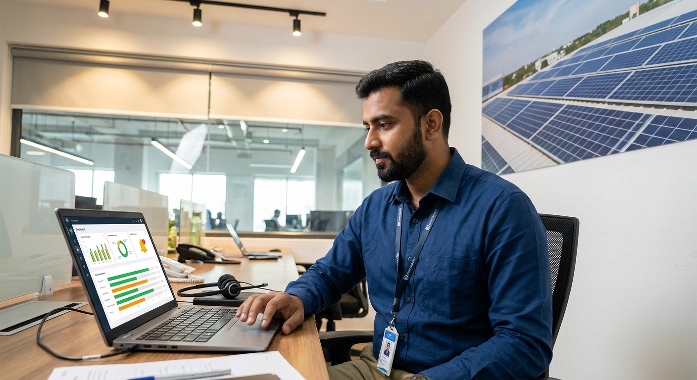 proposal tracking dashboard for solar sales team showing real-time quote status