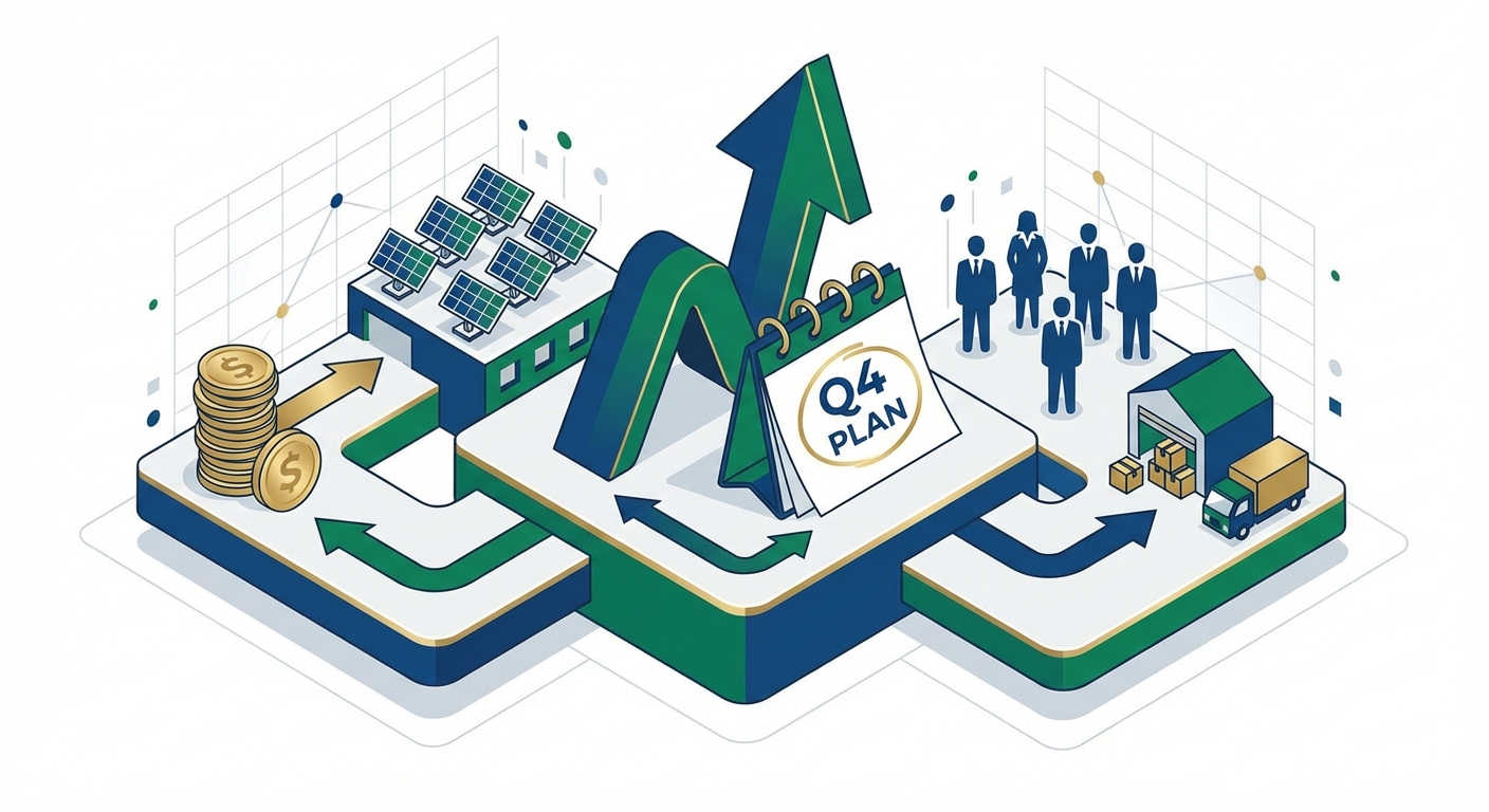 strategic business planning for solar companies using sales forecasting data