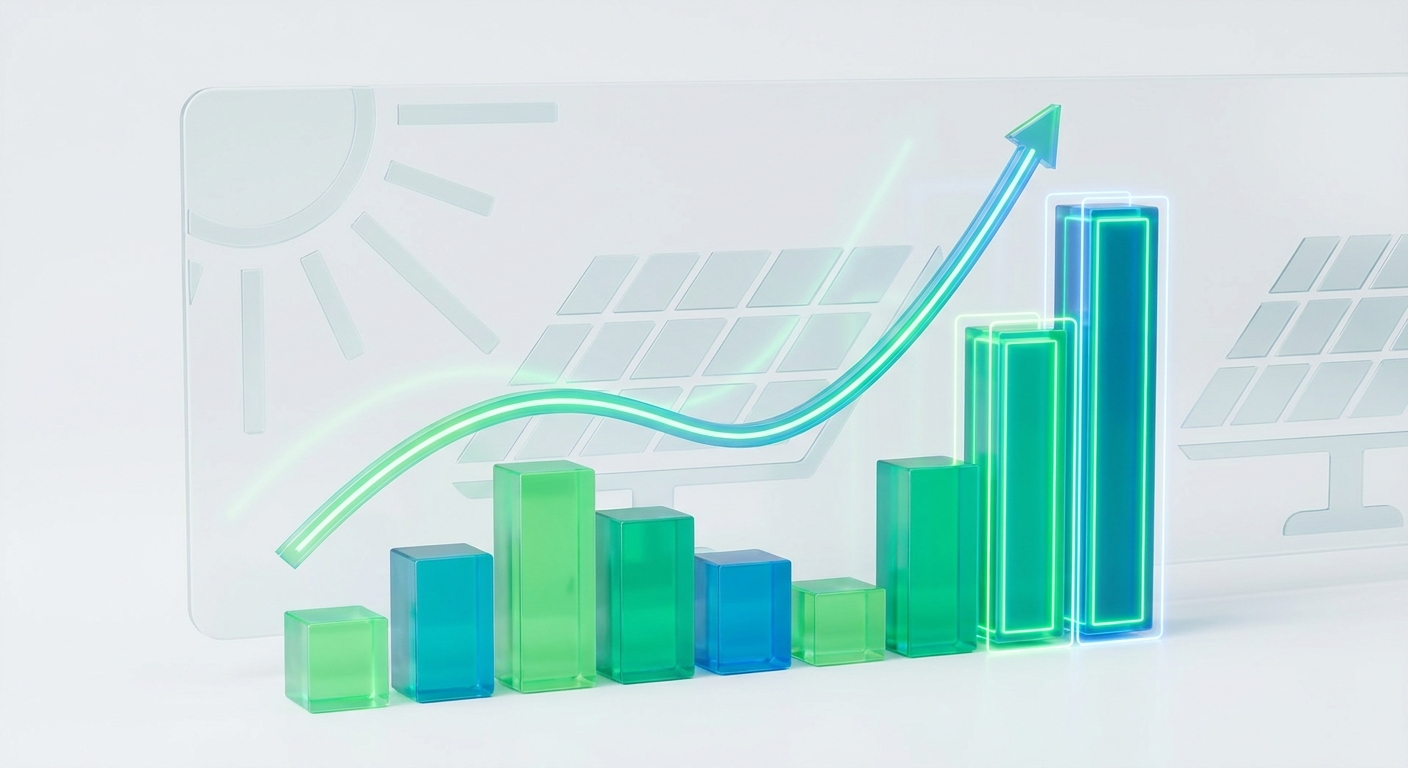 CRM systems ROI analysis showing growth metrics for solar companies using specialized CRM software