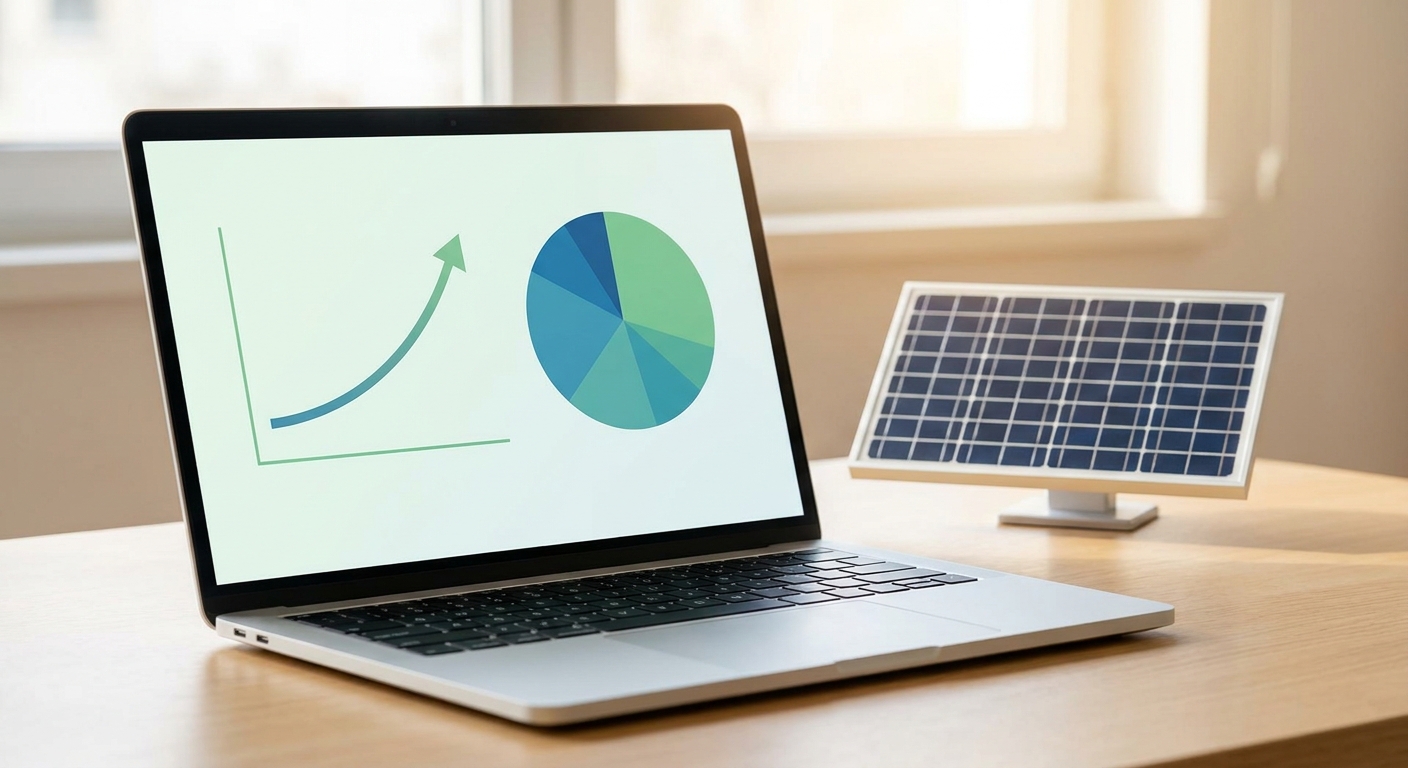 lead scoring model improvement chart showing conversion rate trends over time for a solar sales team