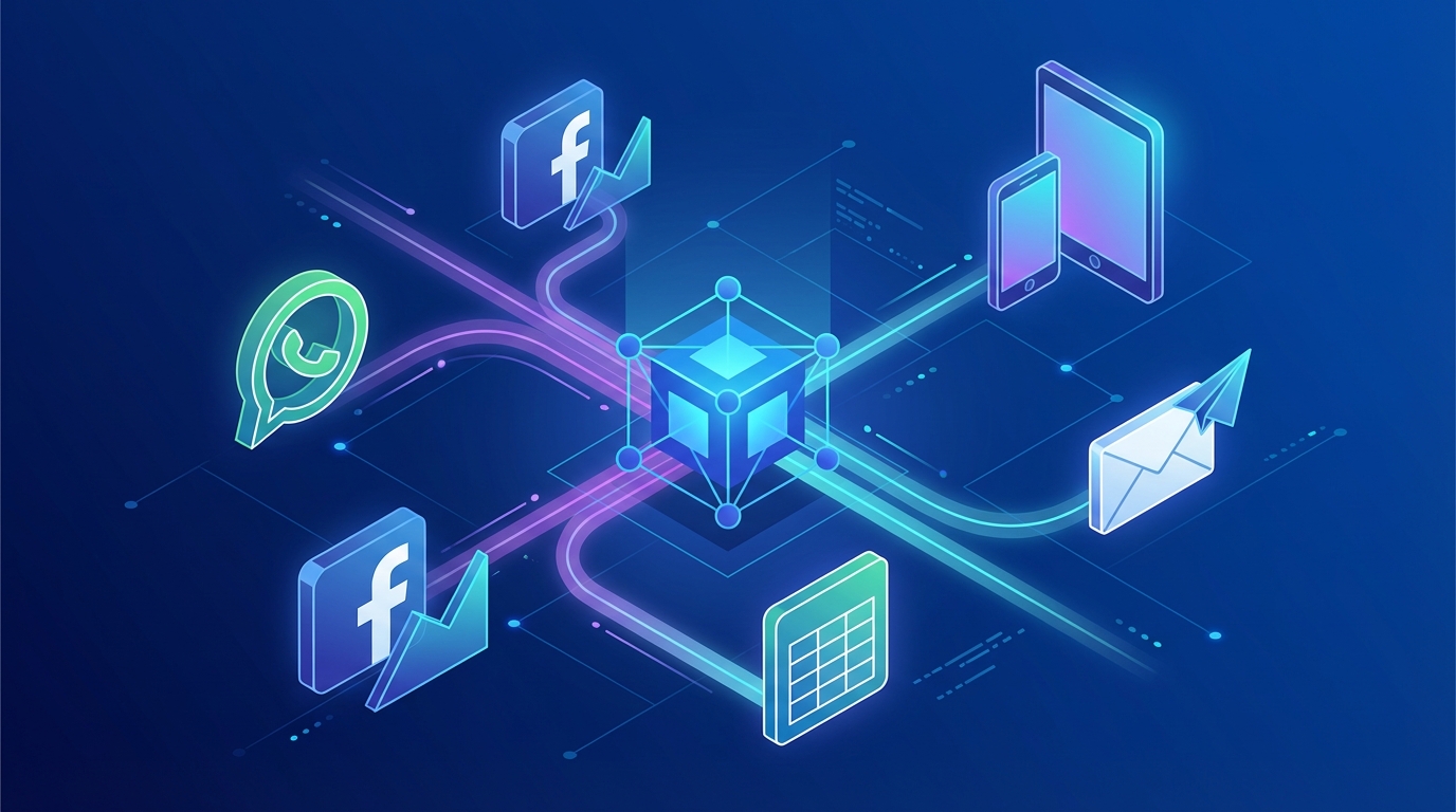 Solar CRM integration costs showing connectivity between CRM platform and business tools