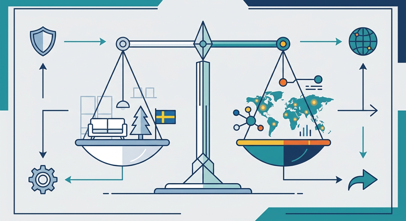 agencies comparison Sweden evaluation factors cost communication quality legal