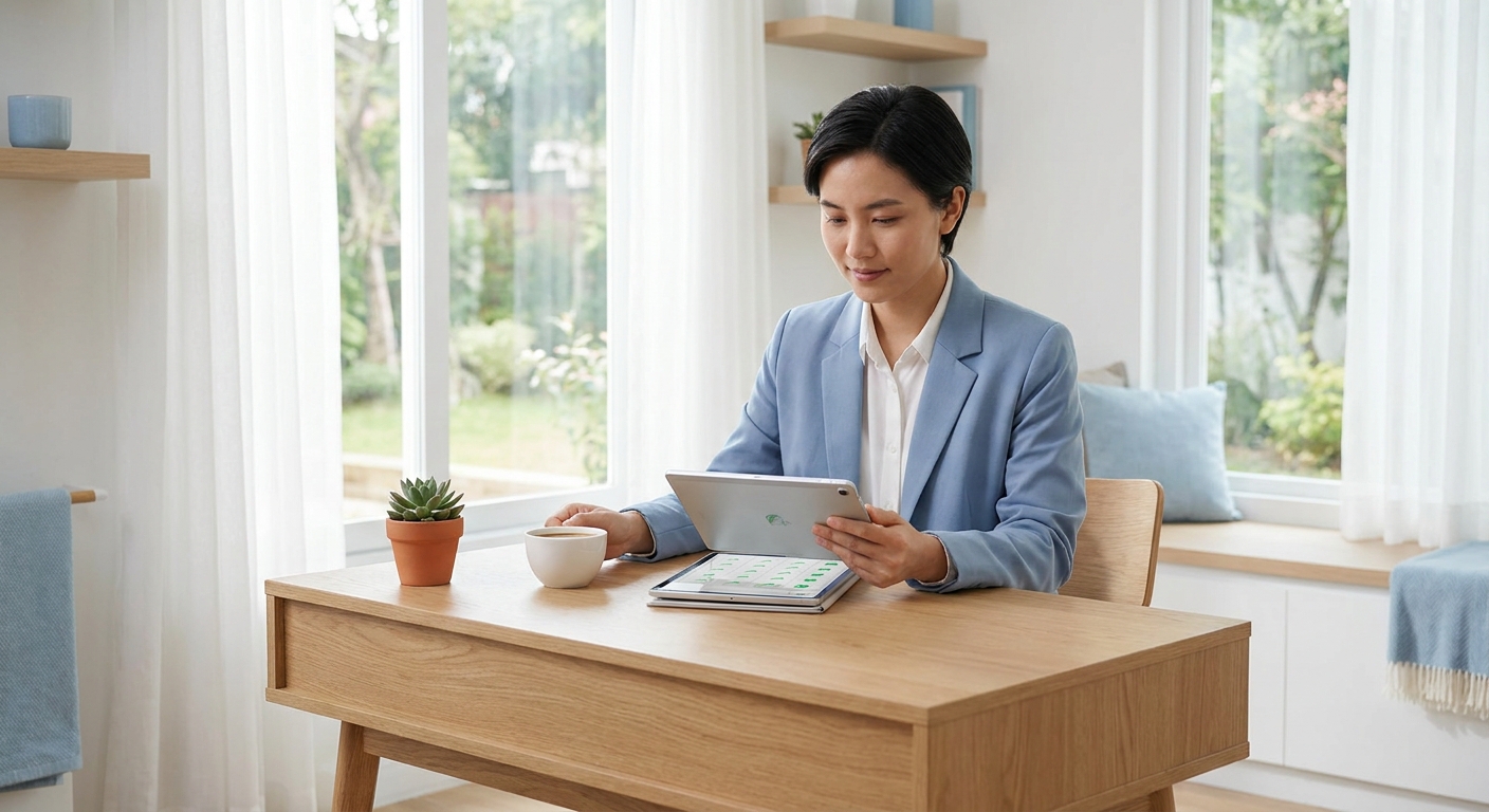 Business executive using a scorecard to evaluate and compare development partner options